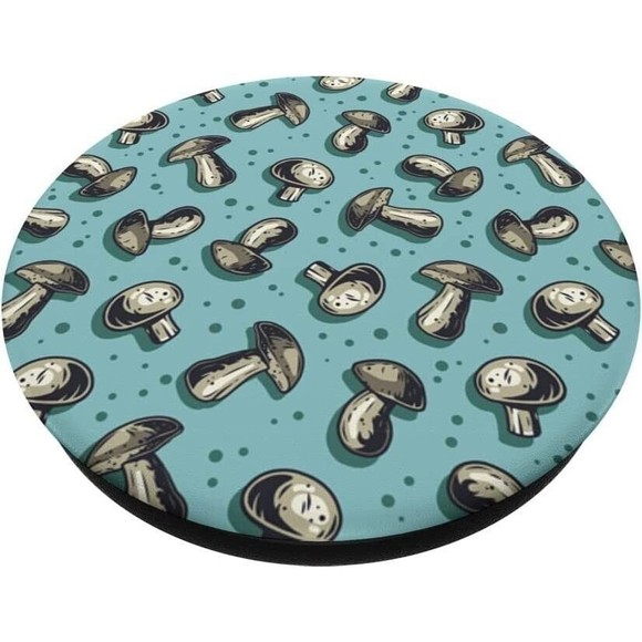 Retro Trendy Mushroom Flower Hippie 60s 70s Aesthetic Decor PopSockets PopGrip - Picture 2 of 8